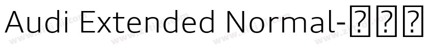 Audi Extended Normal字体转换